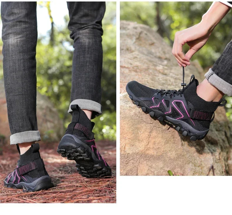 Unisex, andningsbara, snabbtorkande skor för fiske och vattensport, sommar, uppströms, barfota vattenstövlar, utomhus, halkfria damstrandskor