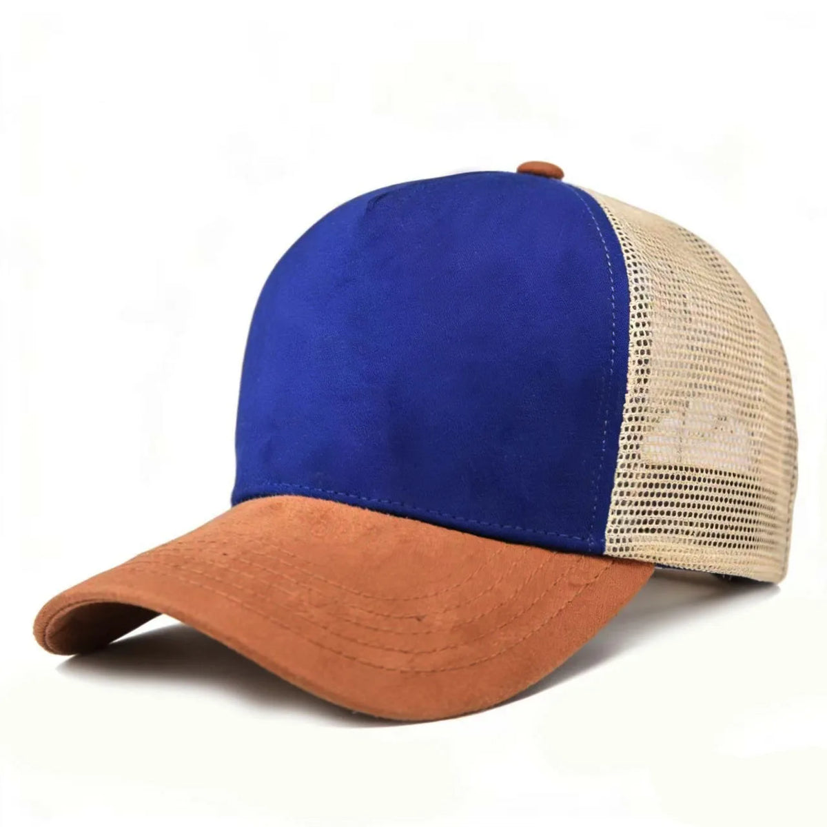 Summer Mesh Baseball Cap Women Men Solid Suede Cap Patch Snapback Hat Casual Breathable Unisex Street Hip Hop Trucker Caps