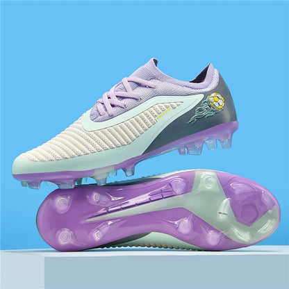 Neue Fußballschuhe für Herren, rutschfeste Fußballschuhe für Erwachsene, Outdoor-Sportschuhe für Jungen, lange Stollen, atmungsaktive und bequeme Trainings- und Wettkampf-Cleats