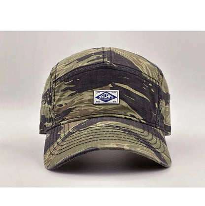 Baseballkappe im Workwear-Stil mit Camouflage-Muster und kurzer Krempe für Damen und Herren, trendige Unisex-Outdoor-Sonnenkappe