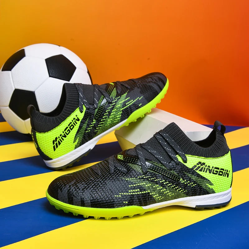 Botas de fútbol de césped profesionales para hombre, botines de fútbol con malla transpirable, zapatillas de fútbol juveniles antideslizantes, sneakers masculinas Society Chuteira