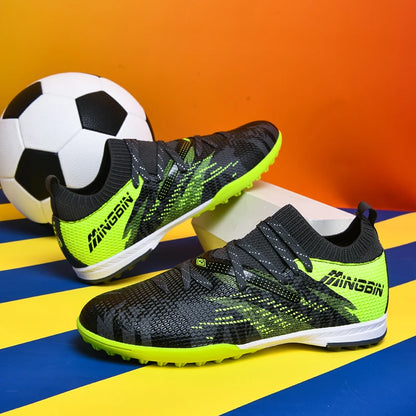 Botas de fútbol de césped profesionales para hombre, botines de fútbol con malla transpirable, zapatillas de fútbol juveniles antideslizantes, sneakers masculinas Society Chuteira