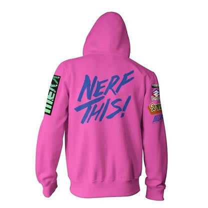 Anime Game Hoodie Sweatshirt 3D Printing Overwatch D.Va DJ Cosplay Costume Women Men Couple Hooded Jacket Top Clothing