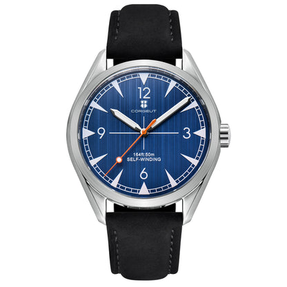 Corgeut 41mm Men's Clock Automatic Relogio Masculino Japan Movt Mechanical Sapphire White Black Blue Dial Steel Band Men's Watch