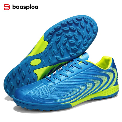 Baasploa Pantofi de fotbal pentru bărbați, marca Comfort, ușori, pentru antrenament pe gazon, pantofi profesioniști de fotbal pentru bărbați, adidași moi, antiderapanti