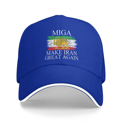 «Make Iran Great Again» Έμβλημα του Ιράν MIGA Δώρο Καπέλο Μπέιζμπολ Sun Καλοκαιρινό Unisex Καπέλο Trucker Καπέλα Μπέιζμπολ