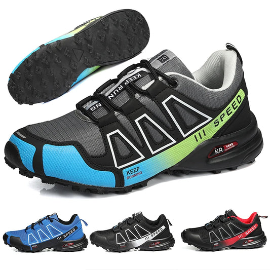 Zapatillas de senderismo para hombre, de exterior, con suela de goma antideslizante, tácticas de entrenamiento, ligeras y cómodas para senderismo, viajes y deporte