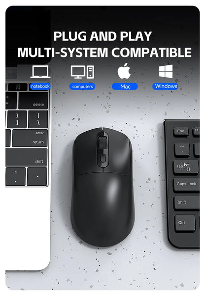 Mouse de gaming wireless Warvank X8, 500 mAh, reîncărcabil TYPE-C, mouse de birou potrivit pentru laptopuri și computere desktop