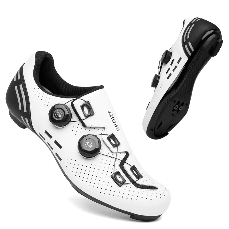 Hochwertige Fahrradschuhe für Herren, SPD, selbstverriegelnd, Rennrad-Sportschuhe, MTB-Mountainbike-Schuhe für Damen, rutschfeste Fahrradschuhe 36-47