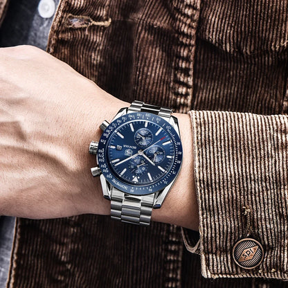 Ceas pentru bărbați BENYAR 5140, ceas sport casual, ceas de lux cu cuarț rezistent la apă, cronograf militar de marcă de lux.