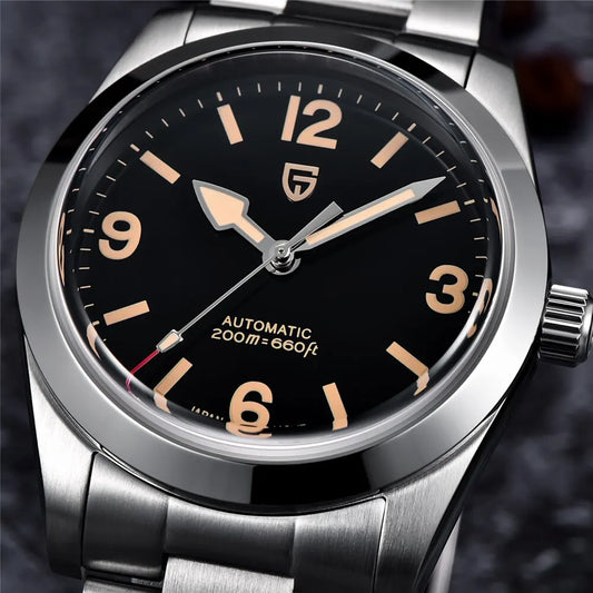 PAGANI DESIGN 2026 New 36MM Men Automatic Mechanical Watches Sapphire Stainless Steel AR Coating 20Bar Clock Watch for