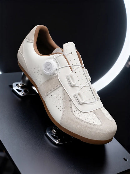 Women's Non-Lock Mountain Bike Shoes, No Cleats, Road Cycling RB Speed Rubber Sole Shoes, Men's Rubber Sole Cycling Shoes
