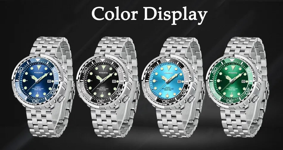 2024 Men Watch Outdoor Sports Quartz Watches Men Waterproof Chronograph Wristwatch Mens Military Clock Man Relogio Masculino