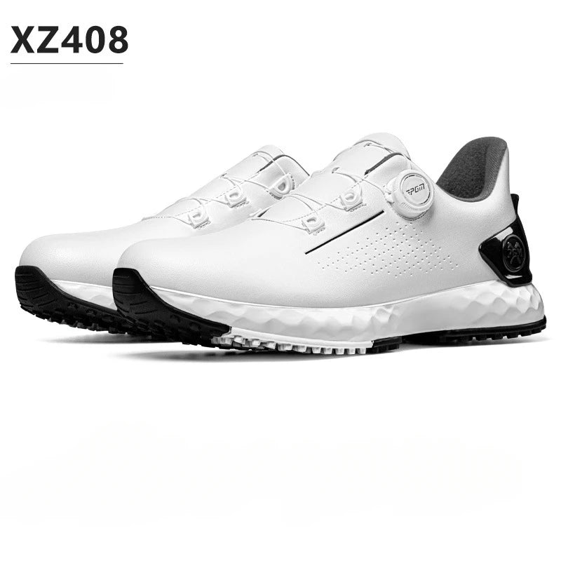 Scarpe da golf da uomo PGM, sneakers comode con ammortizzazione, lacci con manopola, impermeabili e antiscivolo, rialzanti XZ408