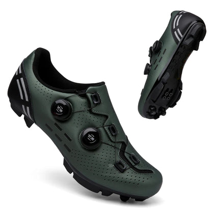 Hochwertige Fahrradschuhe für Herren, SPD, selbstverriegelnd, Rennrad-Sportschuhe, MTB-Mountainbike-Schuhe für Damen, rutschfeste Fahrradschuhe 36-47