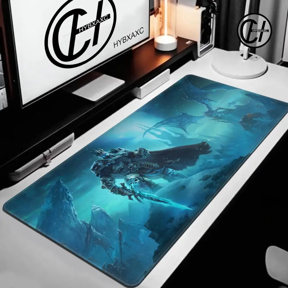 World of Warcraft Lich King Mouse Pad PC HD Anime Gaming Accessories Keyboard Mousepad Laptop XXL Game Cabinet Desk Mat Carpet