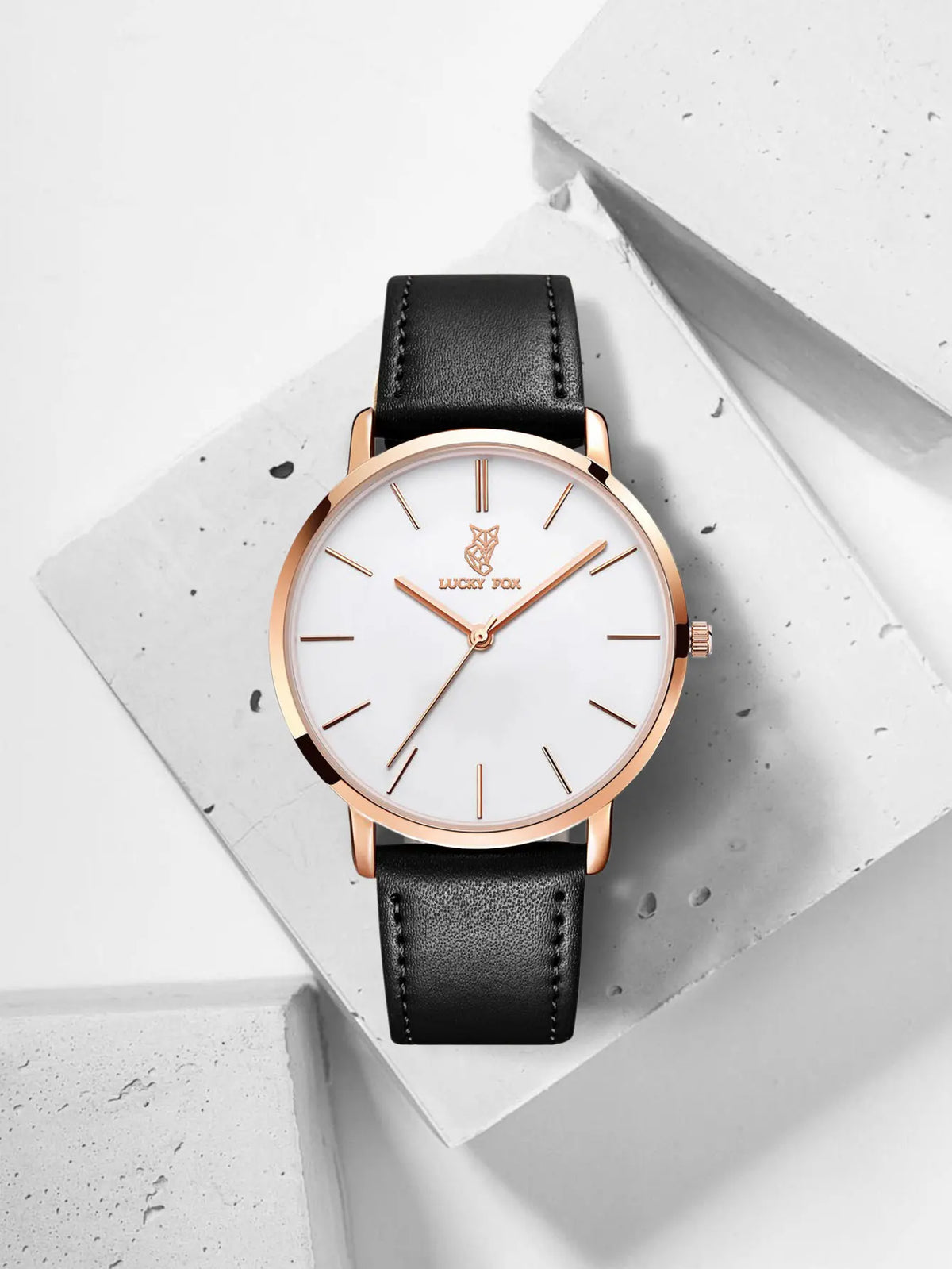 LUCKY FOX Classic Luxury Men Watch Simple Casual Men and Women Round Large Dial Quartz Watch Clock Gifts Men Reloj
