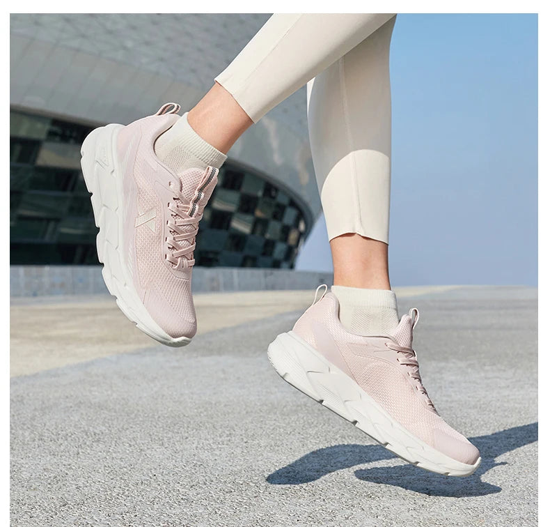 Xtep Light Joy 2 Women's Running Shoes 2025 Spring Shock-Absorbing Non-slip Wear-Resistant Lightweight Sports Shoes 875118110015