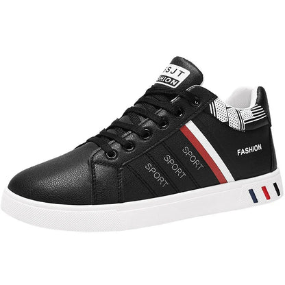 Męskie trampki codzienne, buty do skateboardingu, płaskie buty z PU, buty dla studentów, trampki outdoorowe, buty uliczne, sznurowane buty do chodzenia, rozmiar plus size 48