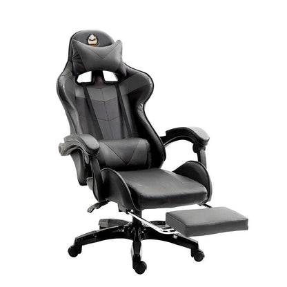 Silla gaming Sillón gaming Silla de oficina ajustable en altura con función reclinable ajustable, orejas de gato y cojines