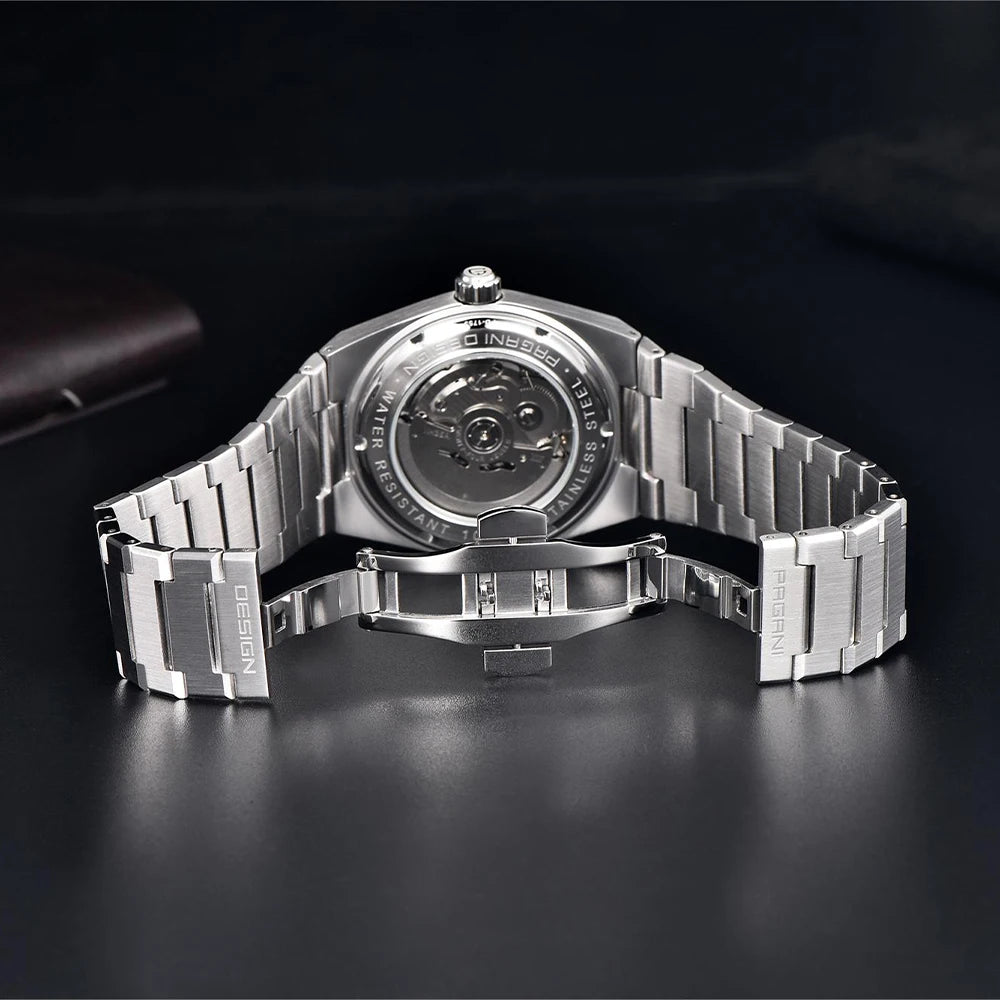 Pagani Design Men's Fashion Automatic Mechanical Watch Miyota8215 Luxury Sapphire AR Coated Stainless Steel Waterproof