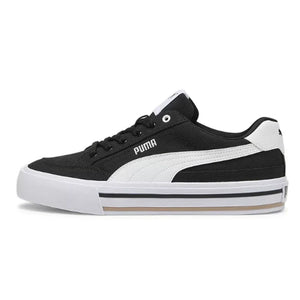 PUMA Court Classic Vulc FS Unisex 2026 Nouvelles baskets décontractées basses Noir Blanc 396353-03