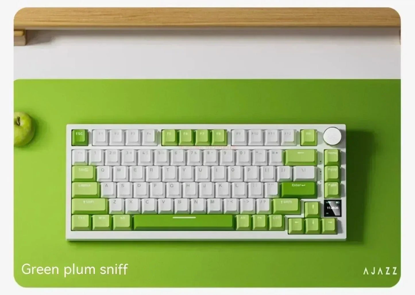 Ajazz Ak820 Pro Fessional Mechanical Keyboard Tft Screen Multifunctional Knob Game Keyboard 3 Mode Hot Plug Rgb Pad Office Gift