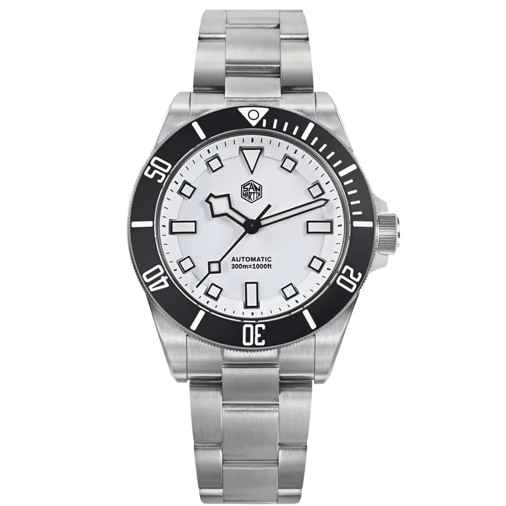 San Martin SN0121TD Titan-Taucheruhr ST2130 Automatikwerk Uhren Grade5 Titan 120 Klicks wasserdicht 300m Armbanduhr