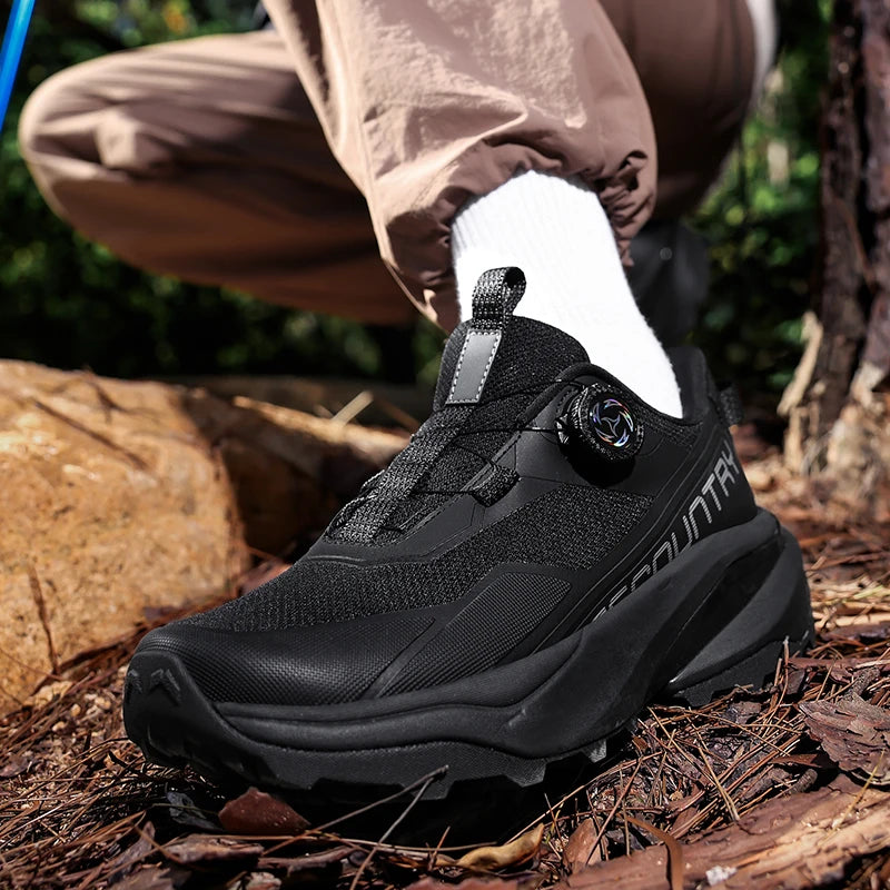 Mens Running Shoes Outdoor Mesh Breathe Mountain Off Road Climbing Shoes Wear Resistant Cosy Fashion Sneakers for Men