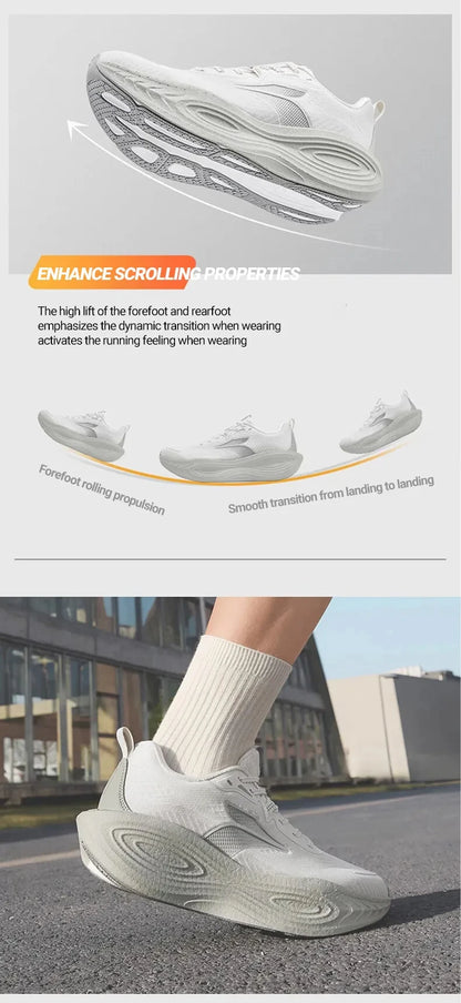 361 Degrees PopBlaze 5 Herren-Laufschuhe, neue Dämpfung, dicke Sohle, atmungsaktiv, rutschfest, Outdoor-Jogging-Sneaker für Herren 672532212