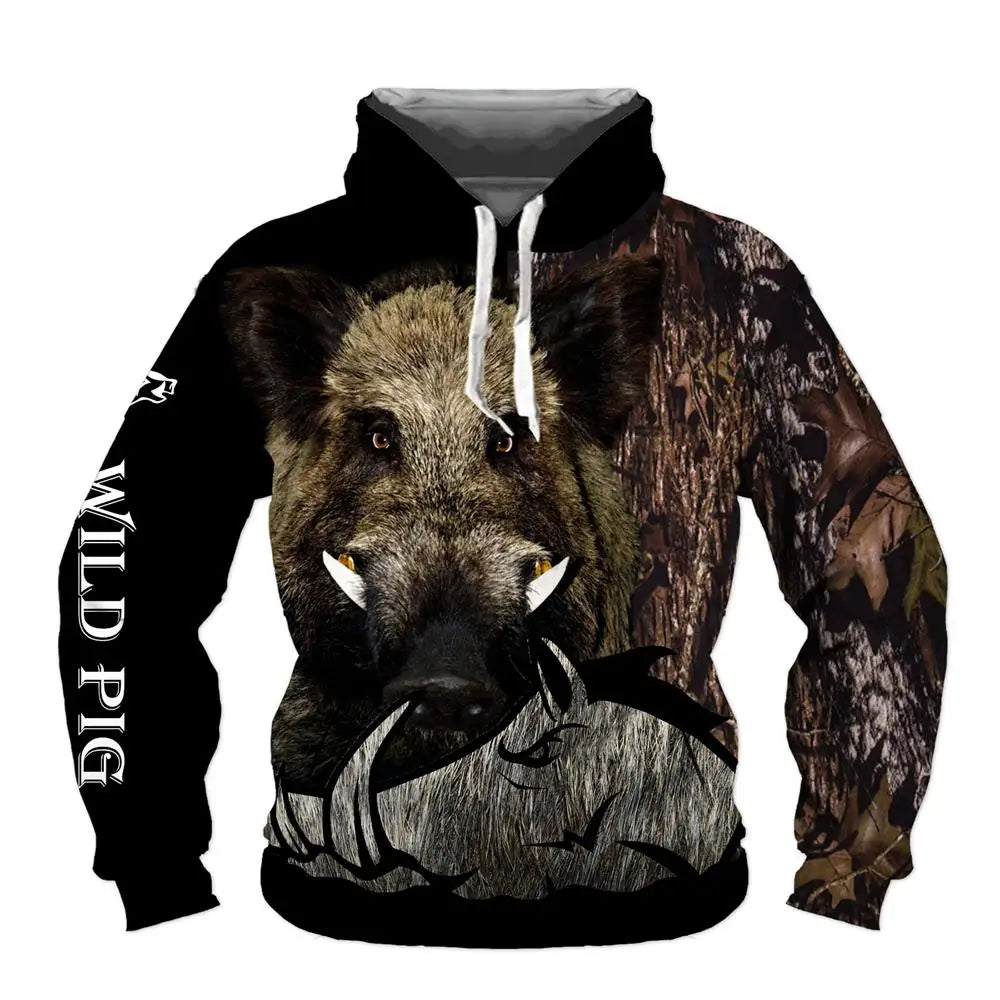 Europäischer und amerikanischer Bestseller: 3D-bedruckter Wolf-Hoodie, modischer langärmliger Pullover, cooler Animal-Sweatshirt mit Persönlichkeit