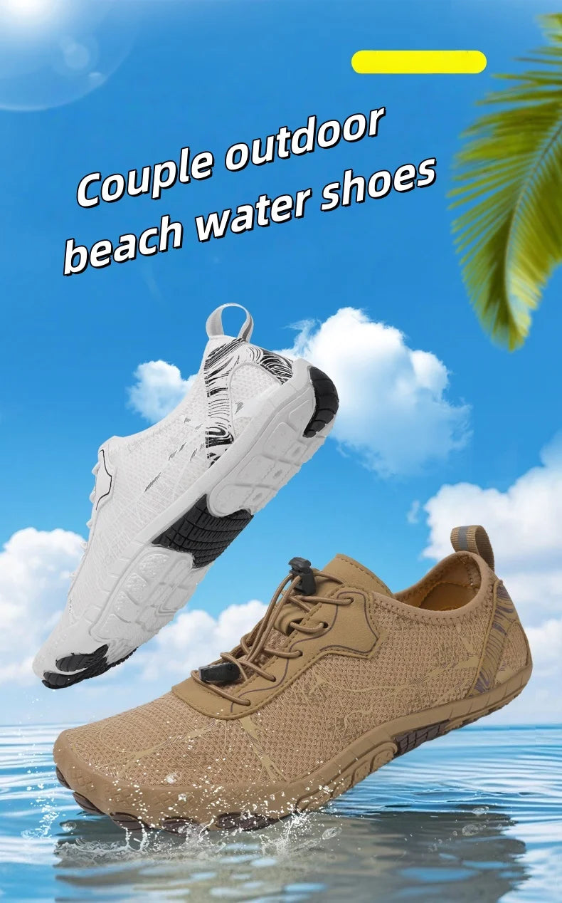 Sapatos Barefoot para Homem e Mulher, Calçado de Praia Outdoor de Secagem Rápida e Antiderrapante, Sapatos para Desportos Aquáticos e Fitness Indoor, Calçado Desportivo
