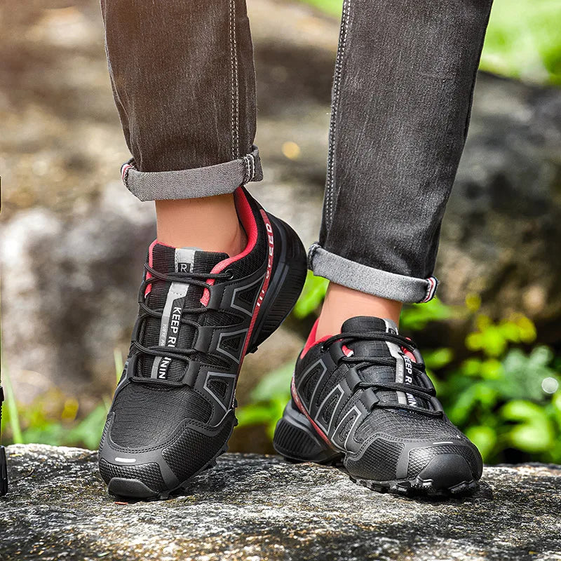 Lockless Fahrradschuhe für Herren, rutschfeste Outdoor-Mountain-Cross-Country-Wanderschuhe, atmungsaktive Sportschuhe, Rennradschuhe