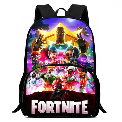Mochilas infantis do jogo popular FortniteS para meninos e meninas, presente de aniversário para estudantes, sacos escolares de criança, mochila durável de grande capacidade para campismo