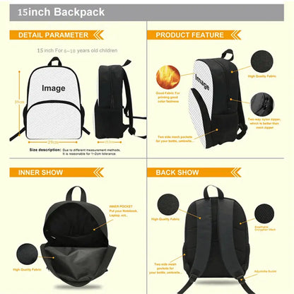 FORTNITE 3-Piece Lightweight Backpack Set with Front Pocket, Crossbody Bag & Pencil Case for Ages 5-9 Boys and Girls, Includes Free 3D Printed Keychain