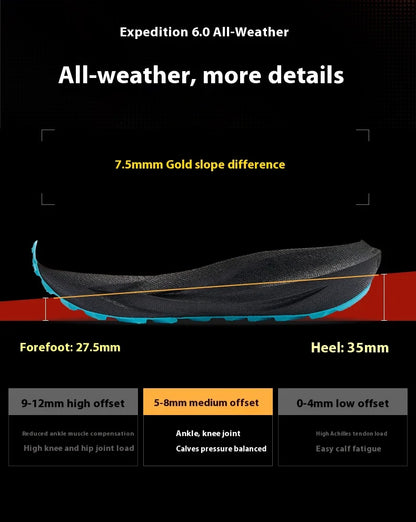 BMAI Outdoor Men's Sports Shoes Breathable Men Sneakers Lightweight Mountain Running Shoes for Men Cushion Trail Jogging Sneakers