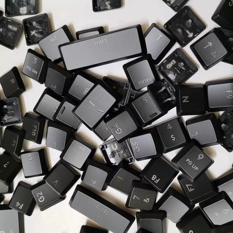 Tecla texturizada antideslizante transparente retroiluminada G915 913 TKL G815 G813, compatible con teclado mecánico Logitech