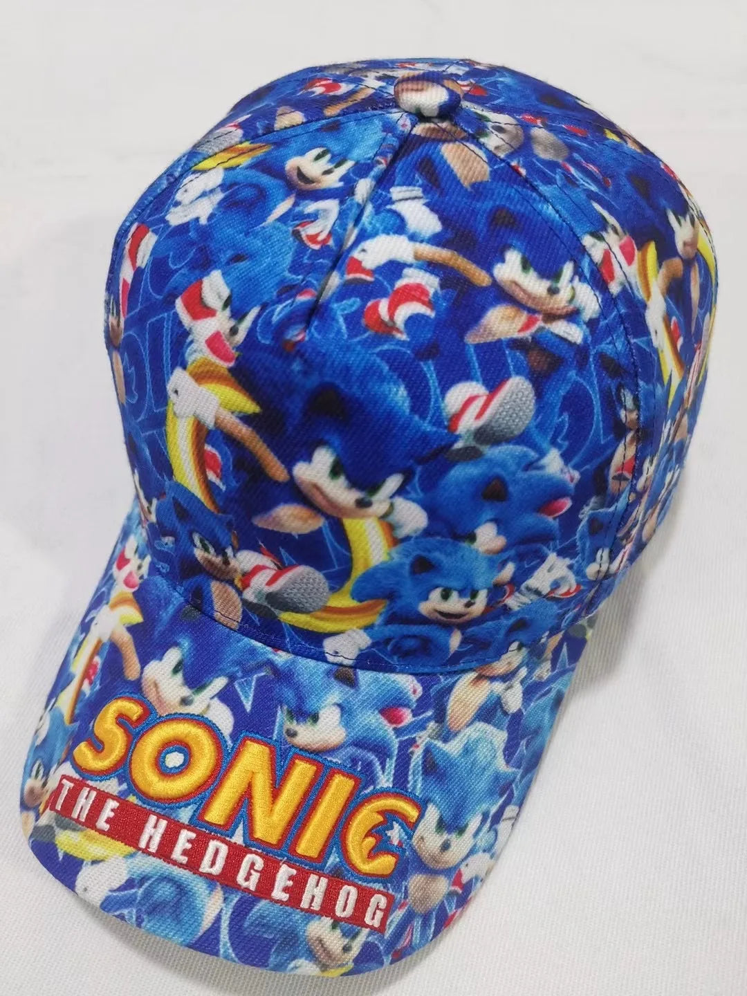 Baseballová čiapka Shadow the Hedgehog 3D pre dospelých a deti s potlačou Sonic, Amy, Tails a Knuckles, s plochým okrajom a klobúkom typu „ducktongue“, darčeky