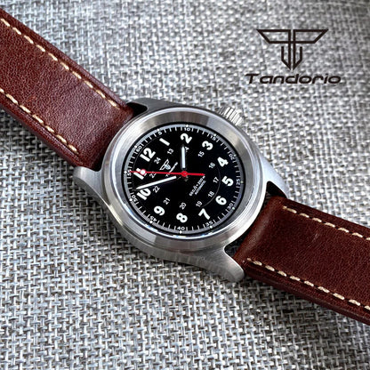 Tandorio 36mm Fashion 20BAR Automatic Dive Pilot Watch for Men Ladies NH35/PT5000/Miyota8215 Movt Sapphire Wristwatch Green Lume