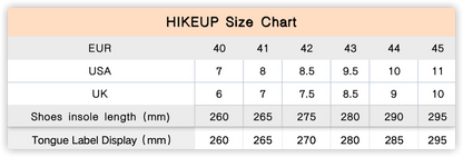 HIKEUP Non-slip Wear Resistant Outdoor Hiking Shoes Breathable Splashproof Climbing Men Sneaker Trekking Tourism Mountain Shoes