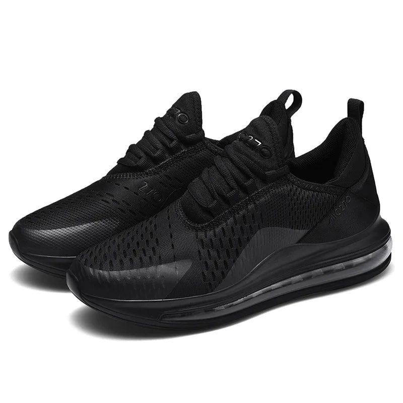 Baskets décontractées à coussin d'air pour hommes, chaussures de sport respirantes en maille absorbant les chocs, antidérapantes, résistantes à l'usure, chaussures de sport d'été