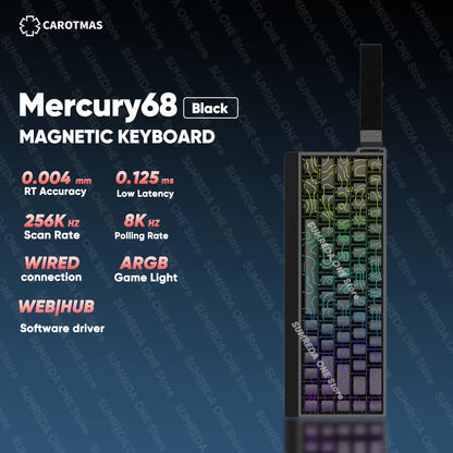 IROK Carotmas Mercury68 Max mars68 pro Mercury 68 teclado mecánico magnético gaming Rapid Trigge 0.001 8K con cable para gamers