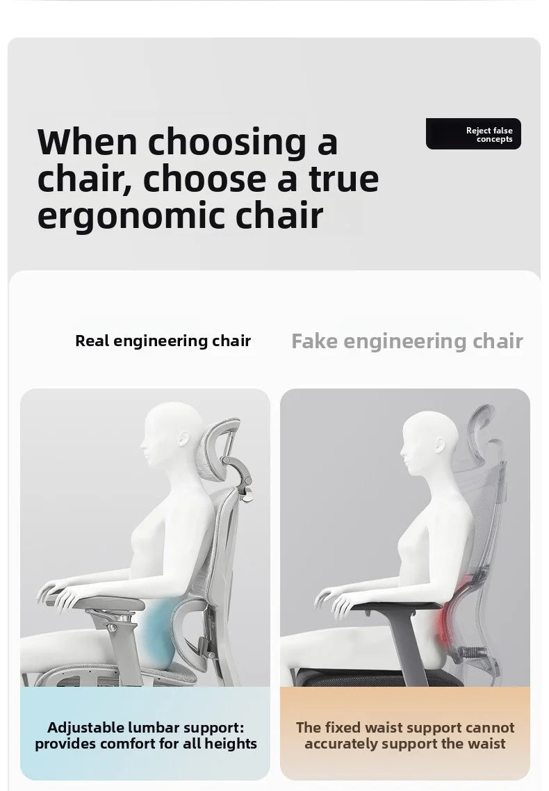 Ergonomic Office Chair Reclining with Footrest High Back Computer Desk Chair with Lumbar Support for Home Office Gaming