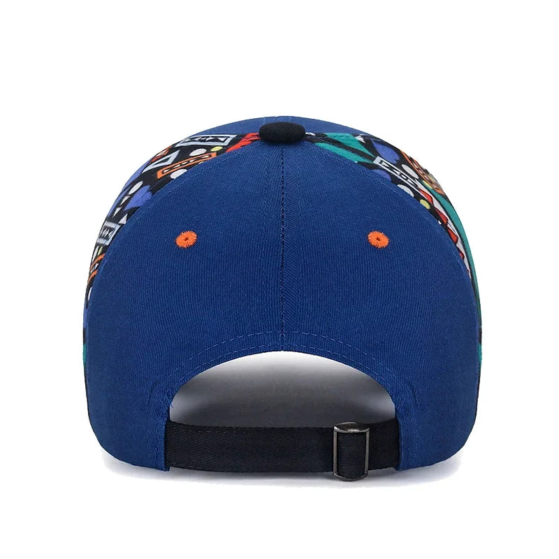 Nuovo cappellino da baseball casual alla moda con ricamo e stampa lettering, protezione solare per esterni