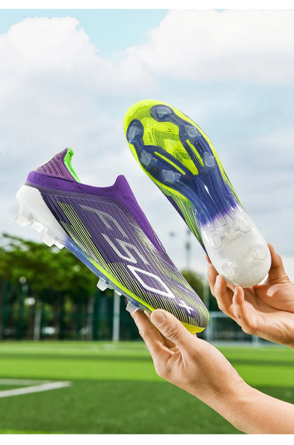 New Men's Football Boots Futsal Non Slip Turf Comfortable Ultralight Fg Grass Cleats Soccer Shoes Sport Indoor Adult Non-Slip