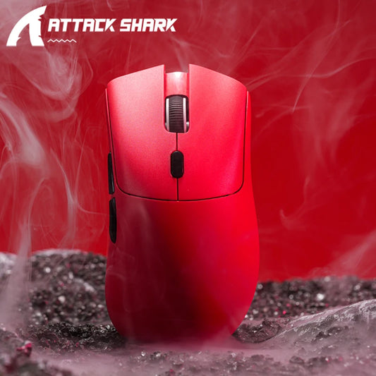 Ratón inalámbrico Attack Shark R1 Bluetooth para gaming, ratón viral reseñado por influencers, sensor PAW3311, tasa de retorno de 1000Hz