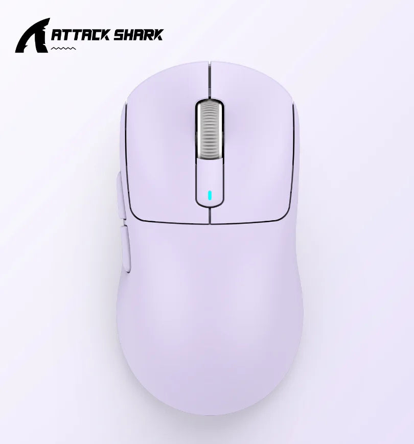 ATTACK SHARK X3 hárommódos egér 1K Hz, X3Pro Bluetooth vezeték nélküli egér 4K Hz, könnyű kivitel, PAW3395, 650IPS mobil sebesség
