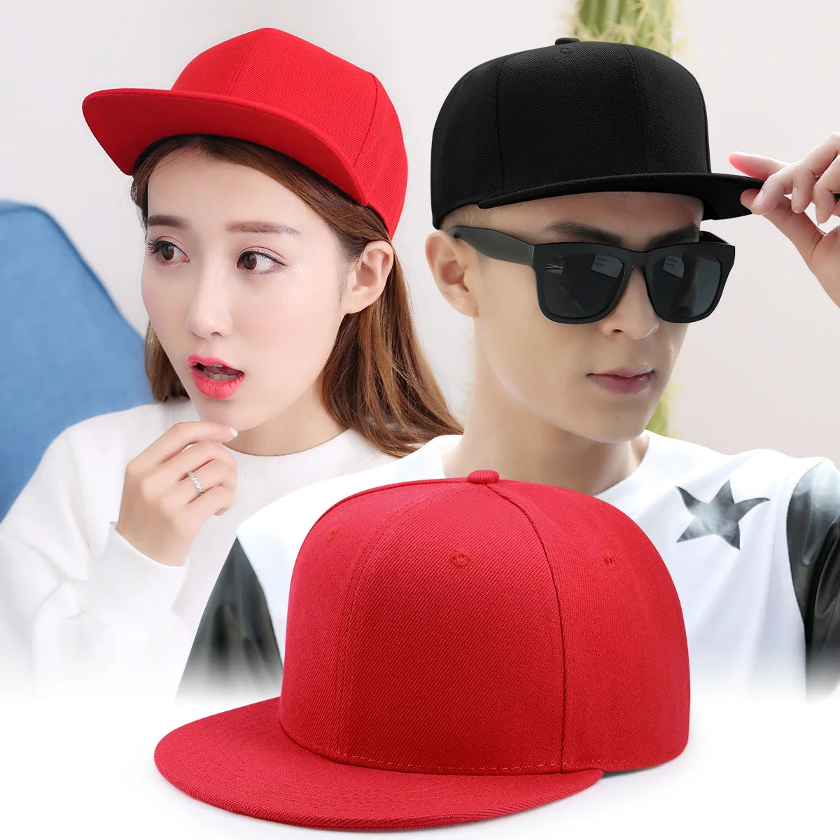Men Women Multi Color Baseball Cap Peaked Cap Streetwear Hip hop Dad Hat wide Flat Brim Snapback Hat Outdoor Sun Hats for adult