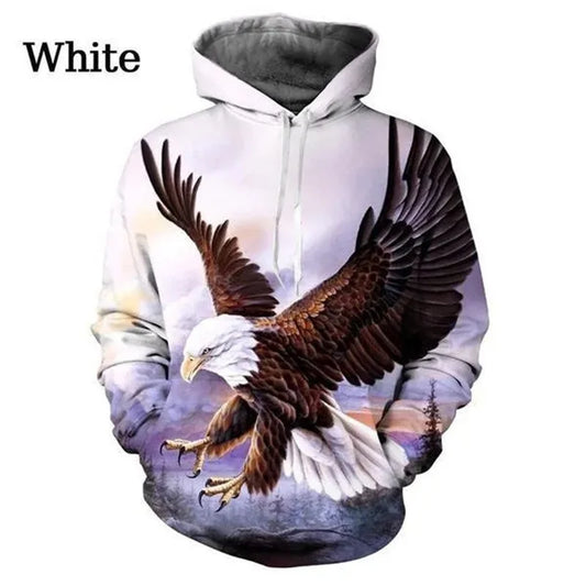 US-Adler-Grafik-Hoodie für Herren, 3D-Weißkopfseeadler-Print, Hoodies für Damen, Pullover, Harajuku-Fashion, Y2K-Tops, Hoody-Sweatshirts