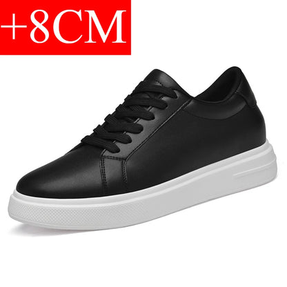 Baskets pour homme, chaussures rehaussantes, semelles rehaussantes, talons hauts de 6 à 10 cm, chaussures en cuir, chaussures de sport, chaussures pour homme